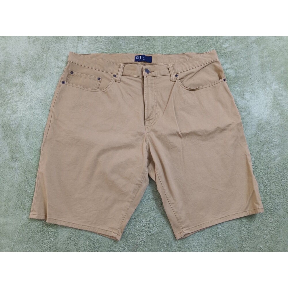Gap Denim Shorts Tan  Chino Khaki Casual Everyday Mens Slim 38